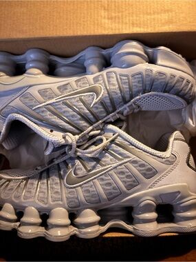 Nike Shox Running Shoes in Light Blue/Gray
